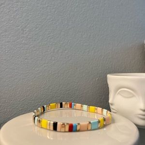 Flat Bead Stretch Bracelet